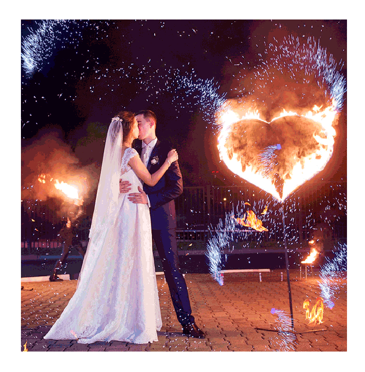 Организация пиротехнического шоу на свадьбу  Ессентуки | essentuki.salutsklad.ru