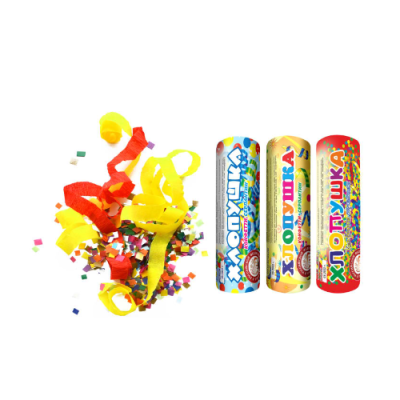 Набор ( 3конф.+3серп.) Набор хлопушек купить в Ессентуках | essentuki.salutsklad.ru